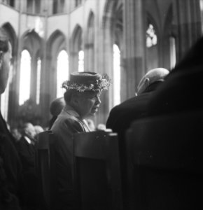 In aanwezigheid van de koninklijke familie krijgt Eleanor Roosevelt een ere-doct, Bestanddeelnr 934-6815