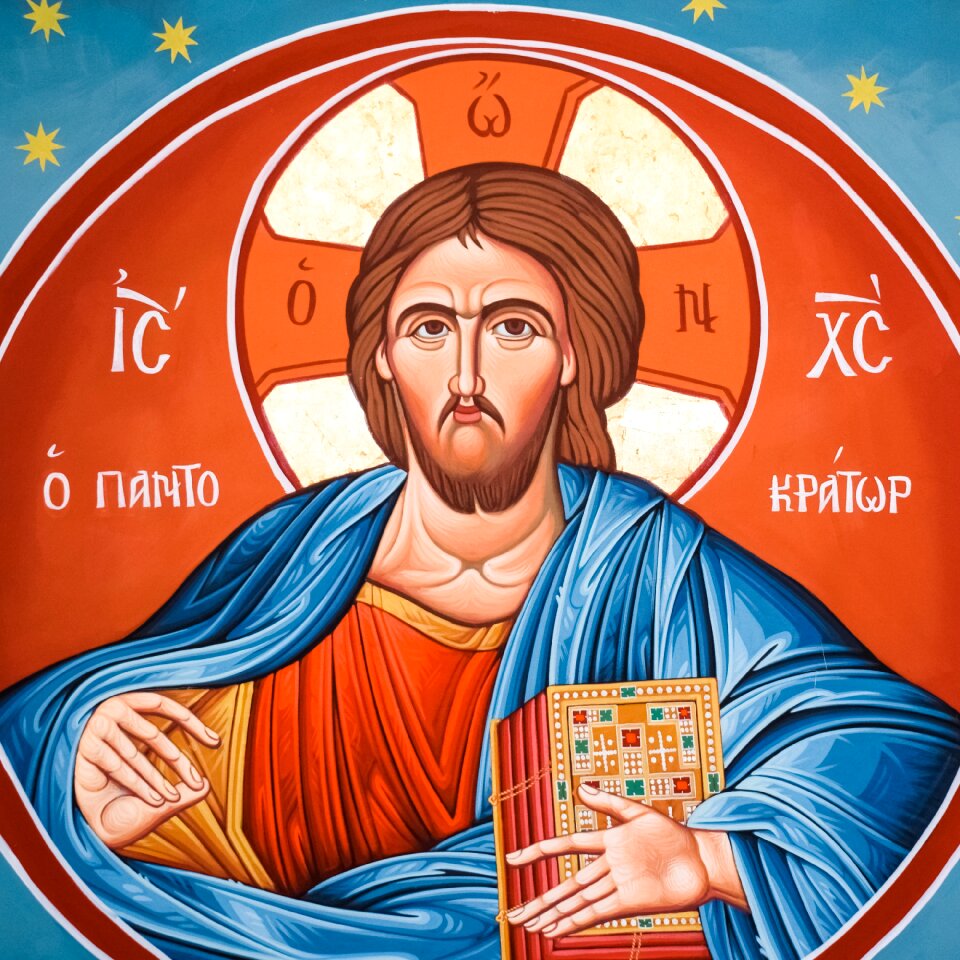 Iconography painting ceiling