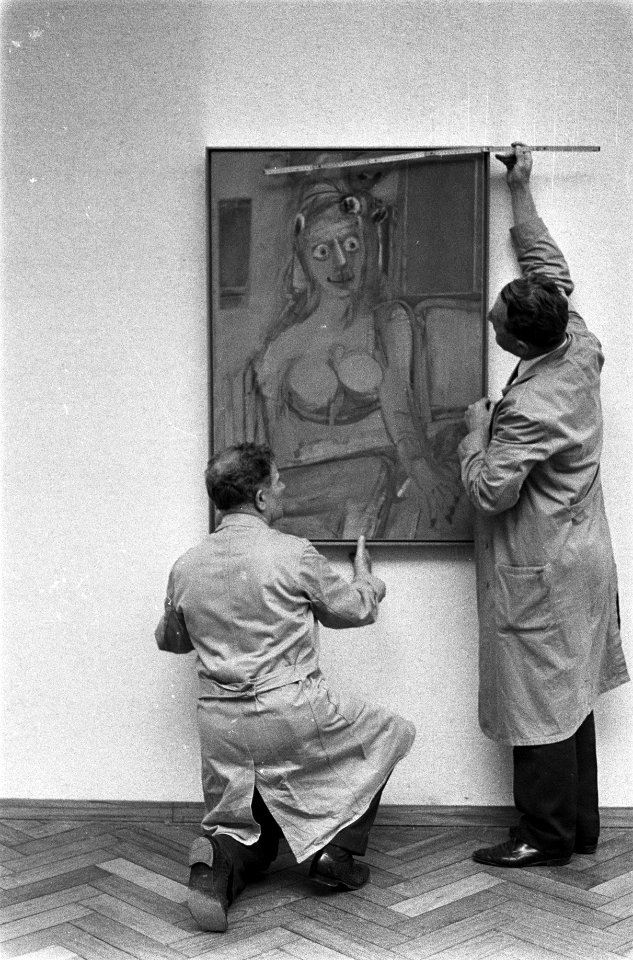In het Stedelijk Museum wordt een tentoonstelling ingericht van werk van Willem , Bestanddeelnr 921-6914