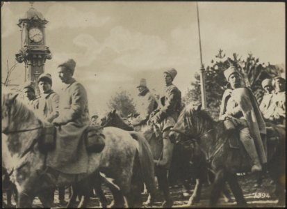 In het bezette Roemenië. De intocht van de Russische Cavalerie te Braila., Bestanddeelnr 158-1969