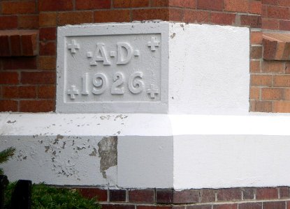 Immaculate Conception Church Omaha cornerstone