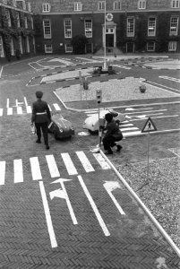 In Koudehornkazerne te Haarlem heeft verkeerspolitie een verkeerstuin ingericht, Bestanddeelnr 915-4692