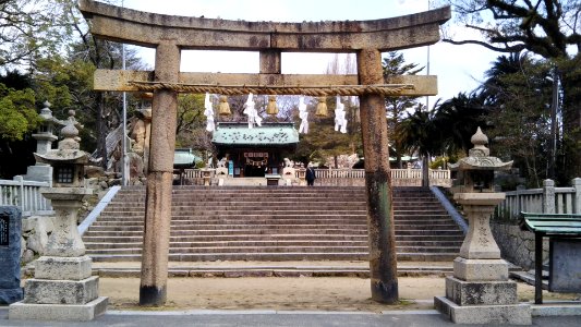 Iminomiya shrine's southern Torii photo