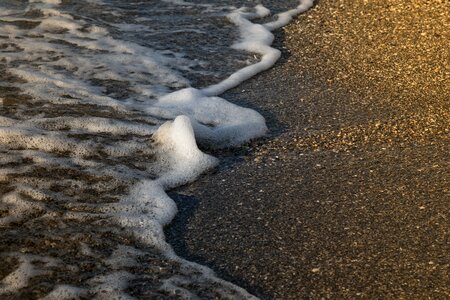 Foam beach sand holiday photo