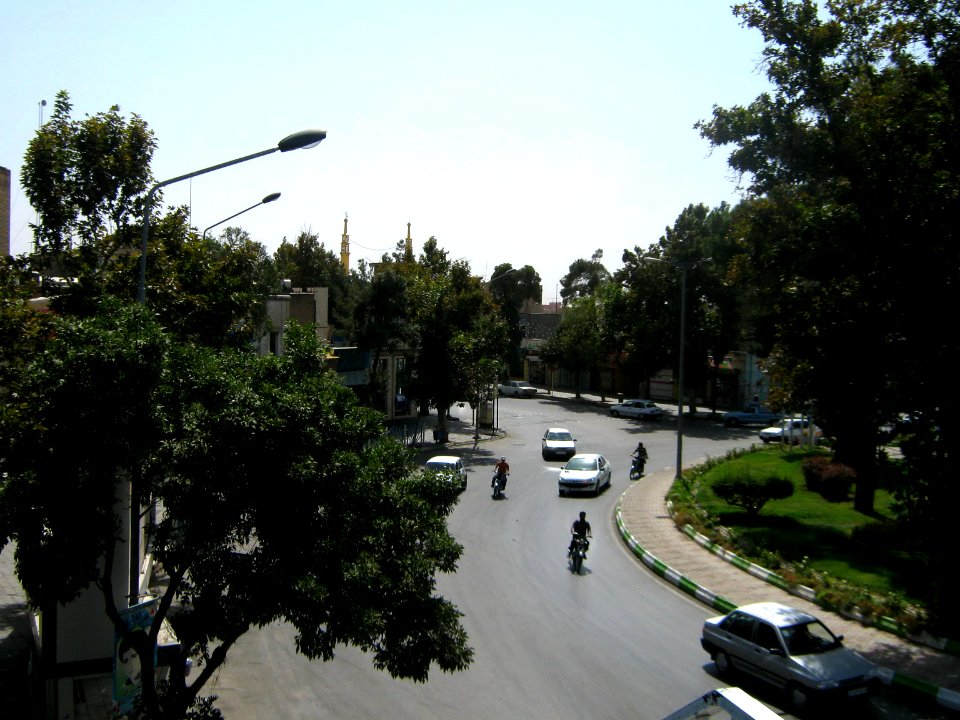 Imam Khomeini st view from skyway - Nishapur 3
