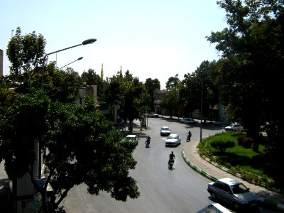 Imam Khomeini st view from skyway - Nishapur 3