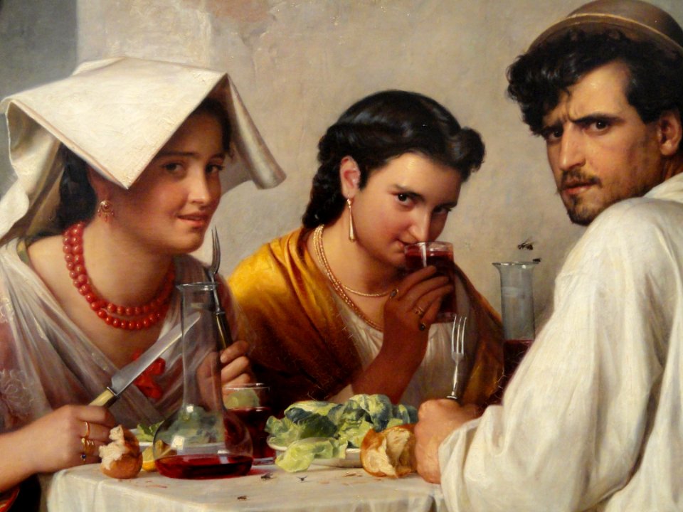 In a Roman Osteria (detail) by Carl Bloch - Statens Museum for Kunst - DSC08215