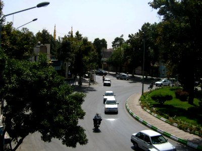 Imam Khomeini st view from skyway - Nishapur 1