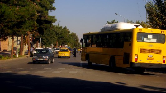Imam Khomeini st - west view from khayyam sq - Nishapur 04