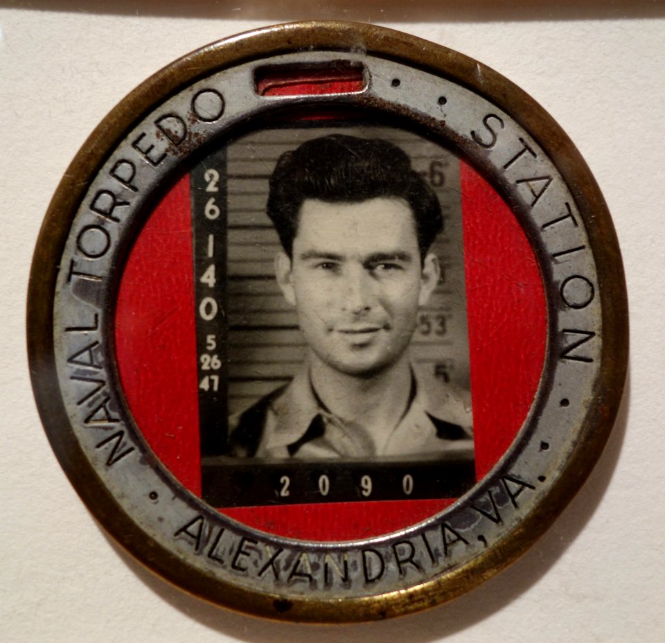 Identity badge for Walter L. Wilson, Naval Torpedo Station, 1941 - The Lyceum - Alexandria, Virginia - DSC03477