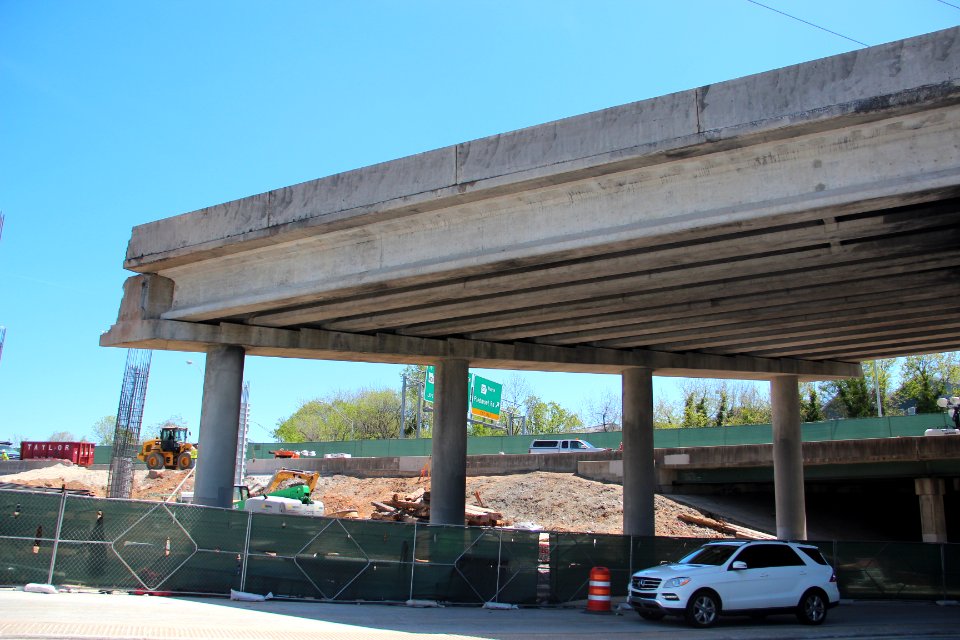 I-85 @ Piedmont Road collapsed span, April 2017