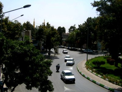 Imam Khomeini st view from skyway - Nishapur 2