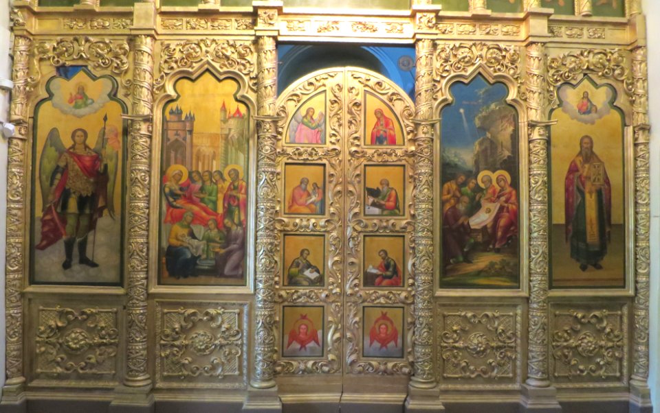 Iconostasis in Moscow (detail), 1842-1849