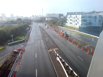 Ian McKinnon Drive Cycle Lane Construction III