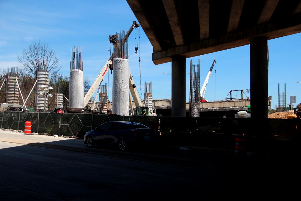I-85 bridge repairs over Piedmont Road, April 2017 2