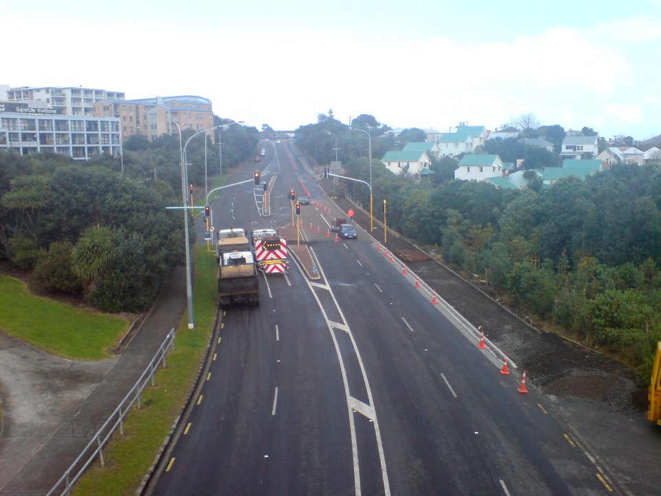 Ian McKinnon Drive Cycle Lane Construction IV