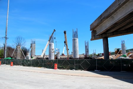 I-85 bridge repairs over Piedmont Road, April 2017