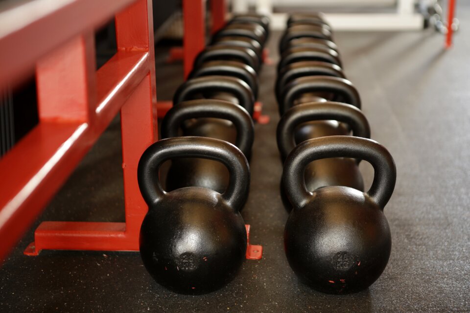 Dumbbell training gym