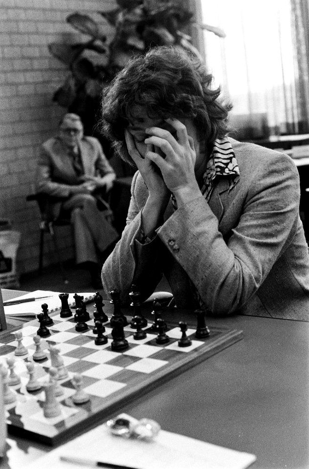 IBM-schaaktoernooi in Amsterdam Timman in actie, Bestanddeelnr 931-5026