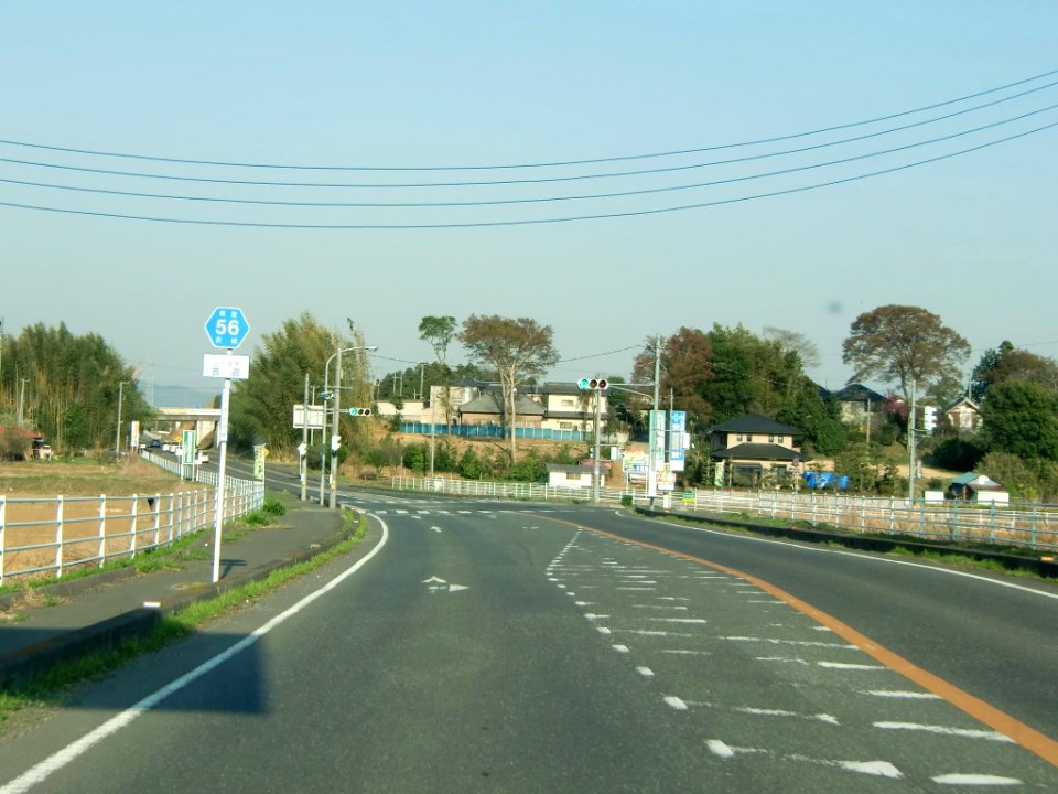 Ibaraki pref road 56 in Yoshinuma