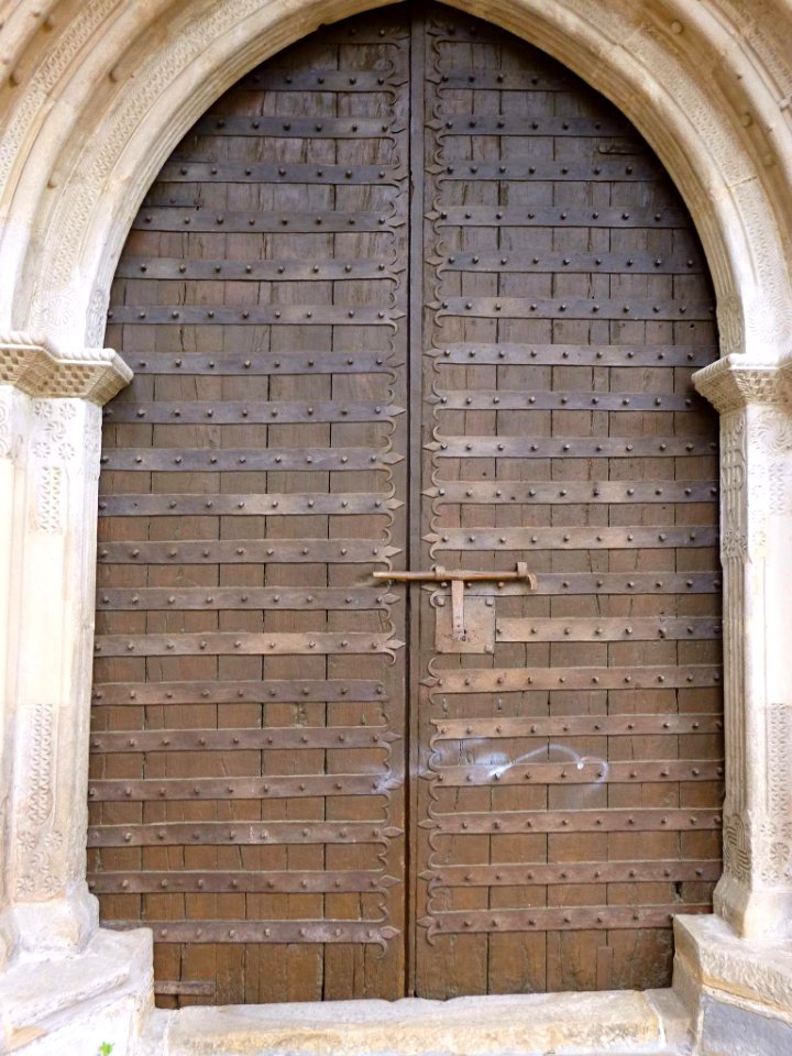 Idiazabal - Iglesia del Señor San Miguel, portada tardorrománica 19