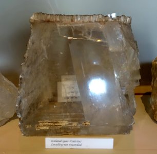 Iceland spar - South Sketch Gallery, Chatsworth House - Derbyshire, England - DSC03266