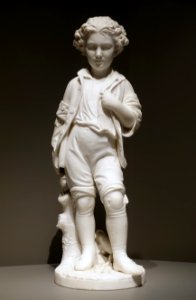 I Cannot Tell a Lie, by Pasquale Romanelli, c. 1850-1870, marble - Portland Museum of Art - Portland, Maine - DSC03951