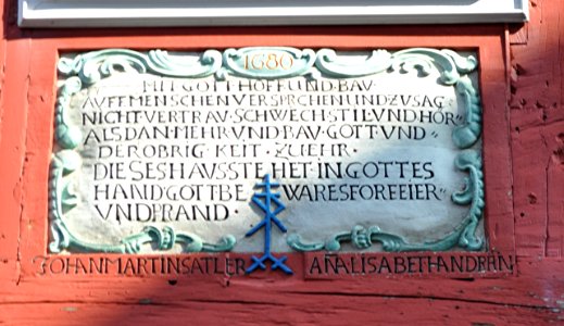 Idstein, Kaffeegasse 2a, Detail