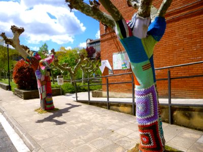 Ibarra (Aramayona), yarn bombing 1