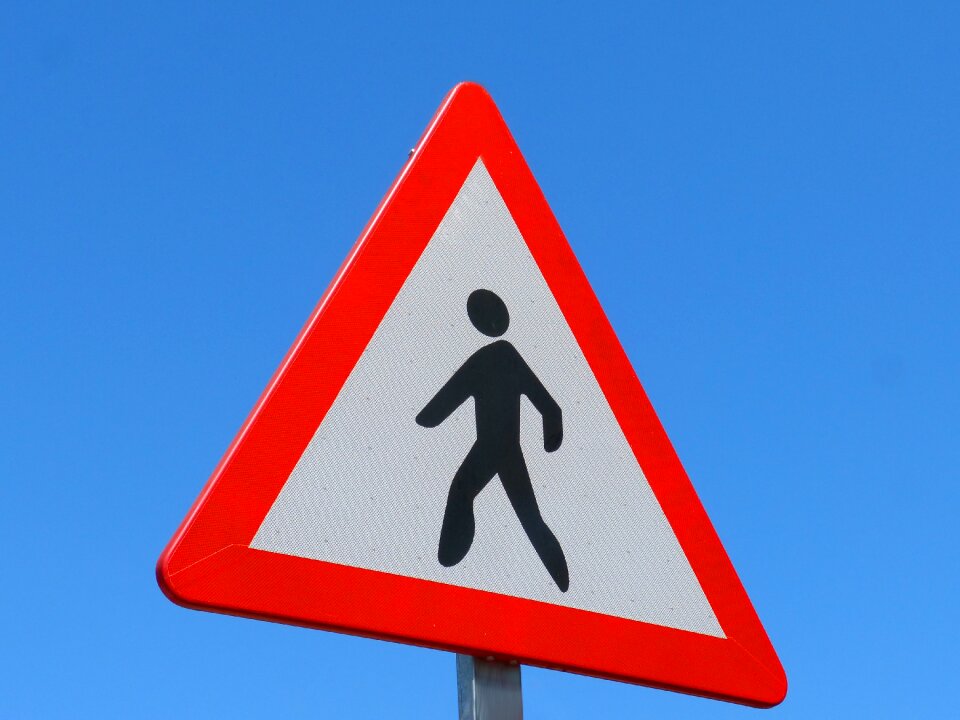 Pedestrians danger pedestrian