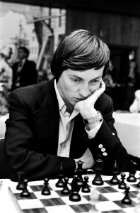 IBM schaaktoernooi in Amsterdam Karpov aan zet, kop, Bestanddeelnr 930-9010