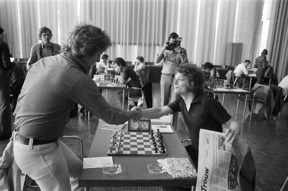 IBM-schaaktoernooi in Amsterdam, 3e ronde Timman (r) tegen, Bestanddeelnr 929-2506