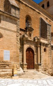 Iglesia of the Encarnacion, entrance, Alhama de Granada, Andalusia, Spain photo