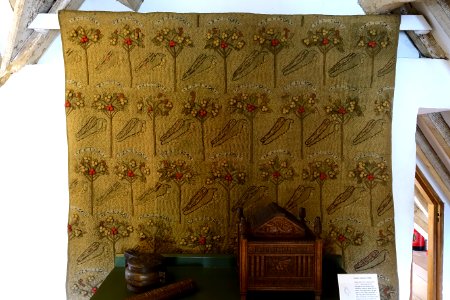 If I Can, by William Morris, 1857, embroidered wool - Kelmscott Manor - Oxfordshire, England - DSC00114