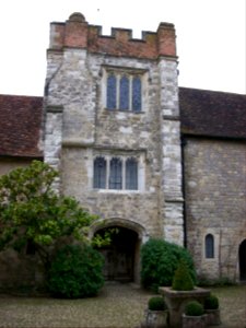 Ightham Mote, gatehouse from courtyard photo