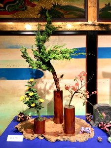 Ikebana exhibition at Meguro Gajoen 2018 36
