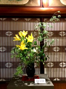 Ikebana exhibition at Meguro Gajoen 2018 26