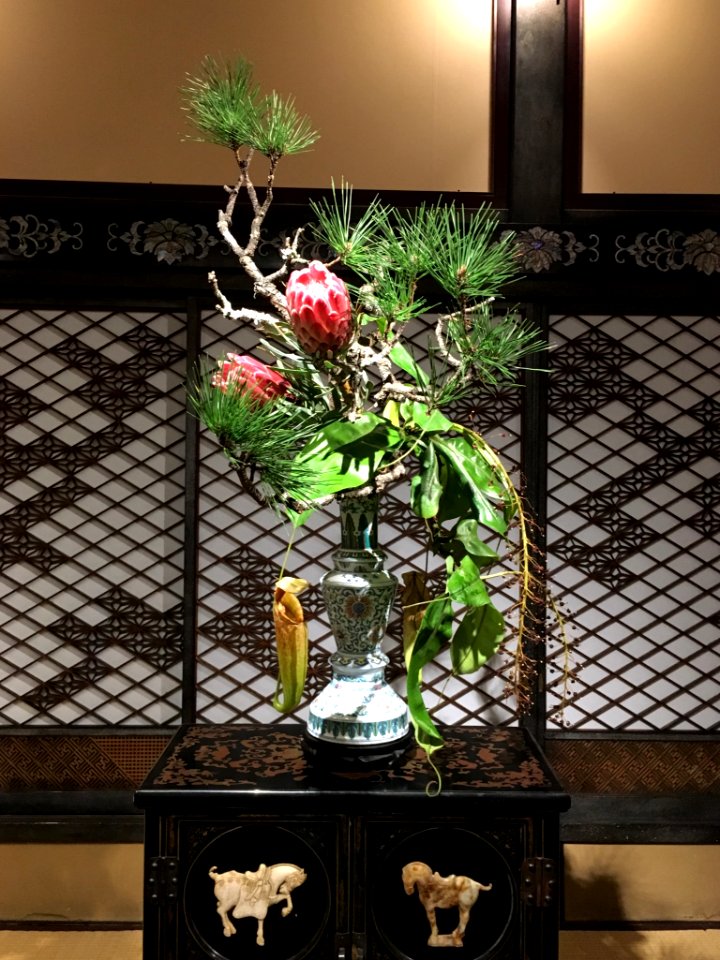 Ikebana exhibition at Meguro Gajoen 2018 46