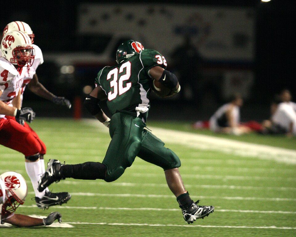 Defenders high school football action