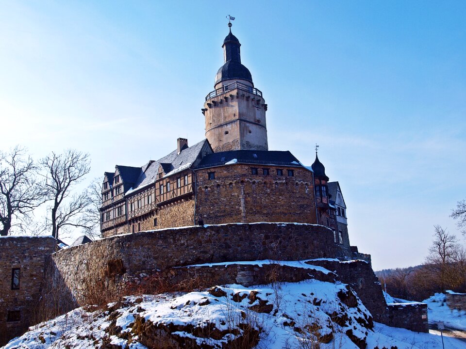 Resin winter castle falkenstein