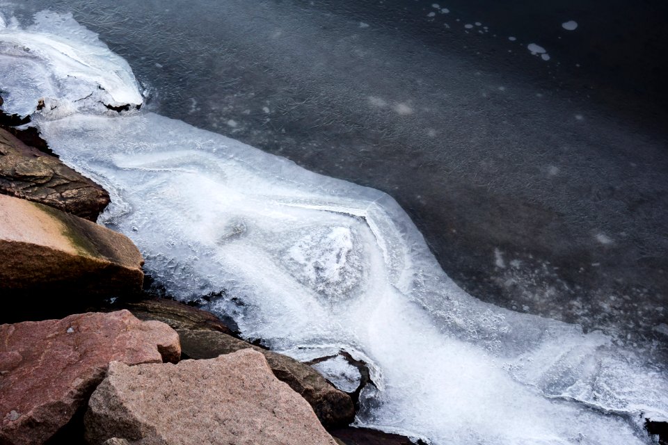 Ice on Gullmarn fjord at Holma boat club 1