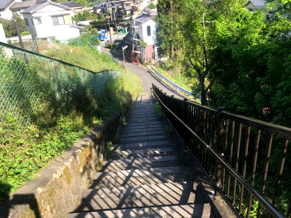 Ichihara station stairs from the north end 20200523