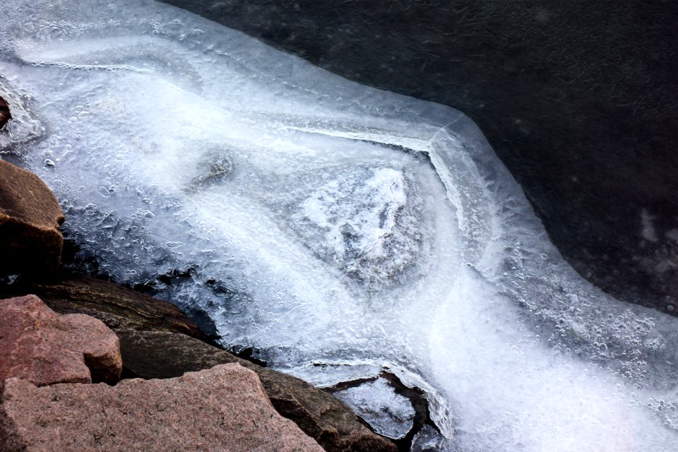 Ice on Gullmarn fjord at Holma boat club 2