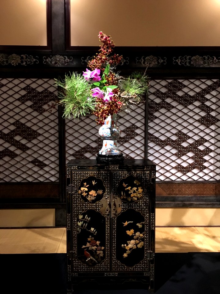 Ikebana exhibition at Meguro Gajoen 2018 45