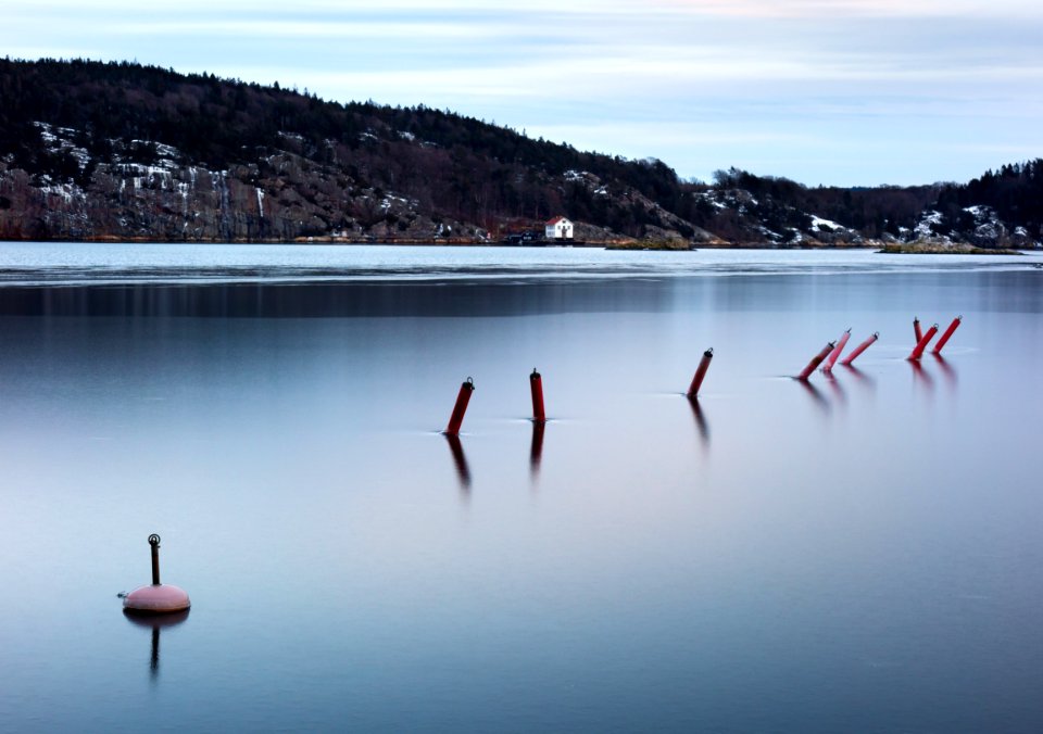 Ice on Gullmarn fjord at Holma boat club 5