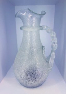 Ice Pitcher, Boston and Sandwich Glass Company, Sandwich, Massachusetts, 1877-1885, glass - Brooklyn Museum - Brooklyn, NY - DSC08428