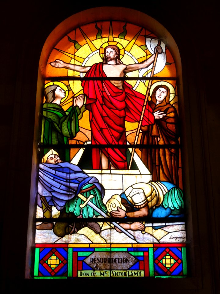 Joncourt (Aisne) église, vitrail 03