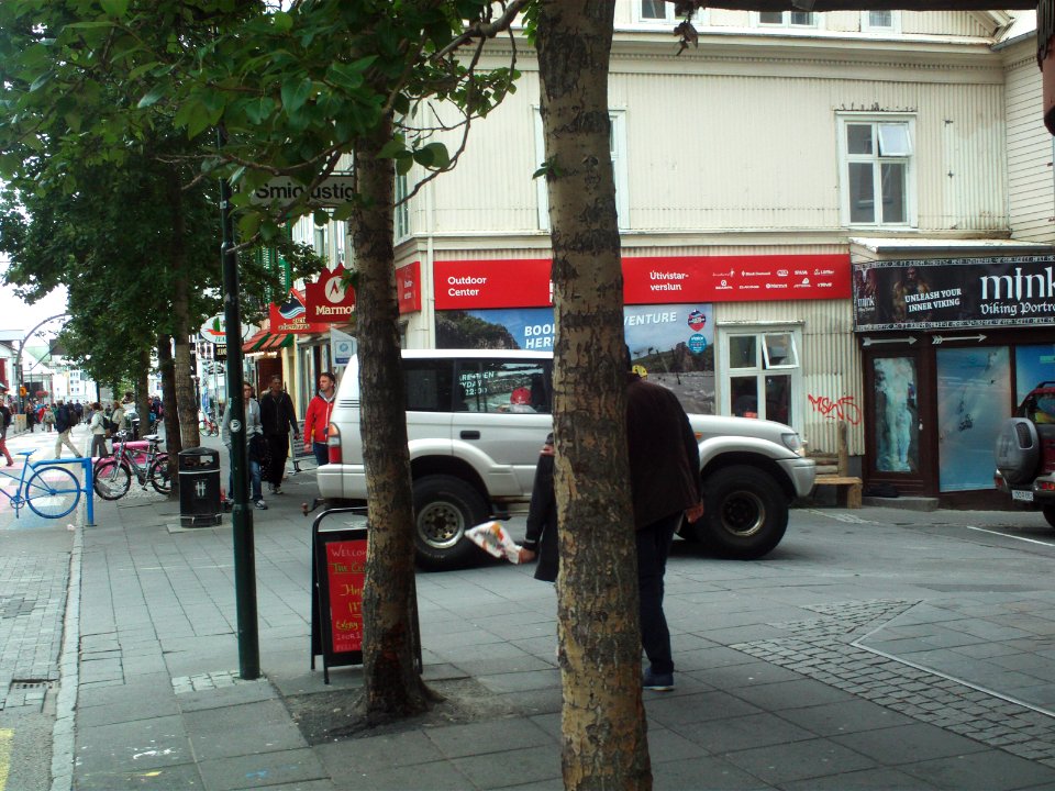 Icelandic offroad vehicle in Reykjavik