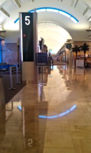 John Wayne SNA Airport interior near Gate 5