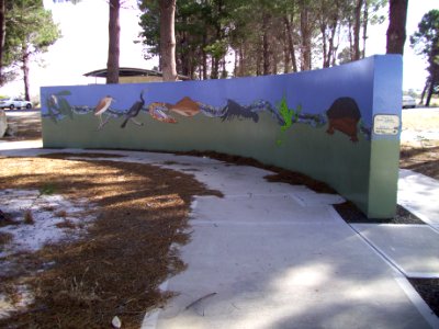 John Tognela Rest Stop, Forrest Highway - animal mural (E37@WTW2013)